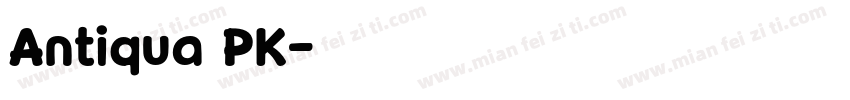 Antiqua PK字体转换